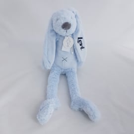 Knuffel konijn 'Richie Rabbit' lichtblauw (met of zonder naam)