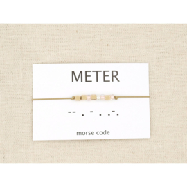 Armband morsecode METER