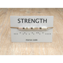 Armband morsecode STRENGTH