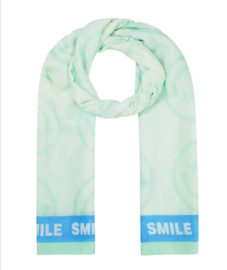 Dunne sjaal smiley mintgroen