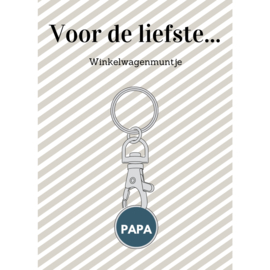 Winkelwagenmunt 'papa'