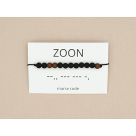 Armband morsecode ZOON