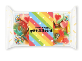 Snoeppakketje 'Van harte gefeliciteerd'