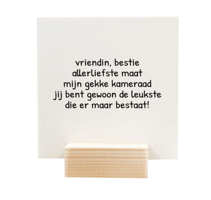 Blockie 'Vriendin bestie'