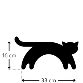Warmtekussen kat zwart (voor nek, schouders, rug en buik)
