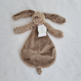 knuffeldoekje/doudou konijn Richie Rabbit taupe (met of zonder naam)