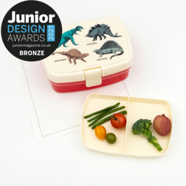 Brooddoos / lunchbox met vakjes dinosaurus