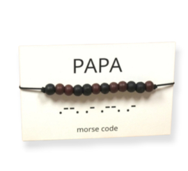 Armband morsecode PAPA