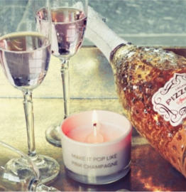 Geurkaars 'Make it pop like pink champagne' (My Flame)