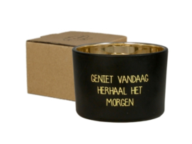 Geurkaars 'Geniet vandaag, herhaal het morgen' (My Flame)