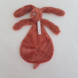 knuffeldoekje/doudou konijn Richie Rabbit roest (met of zonder naam)