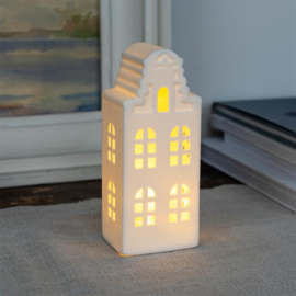 Huisje met led-licht (keramiek)