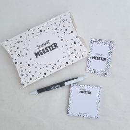 Cadeauset schrijfset 'meester'