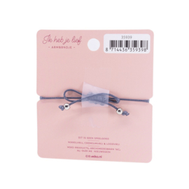 Armband met hartje 'Believe in yourself'