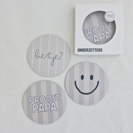 Onderzetters 'Proost papa'