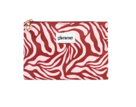 Tasje golven bordeaux/roze