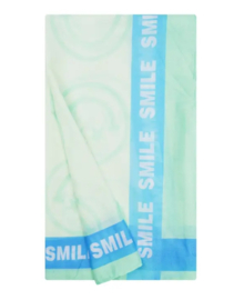 Dunne sjaal smiley mintgroen