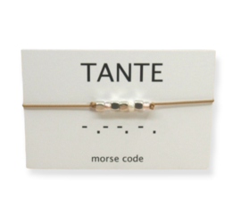 Armband morsecode TANTE