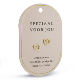 Hartoorbellen goud 'Speciaal voor jou'