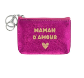 Portemonnee/sleutelhanger Maman d' amour ♥