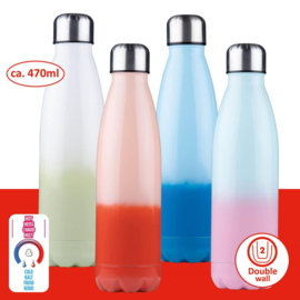 Drinkfles/thermos blauw