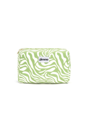 Toilettas golven groen/wit