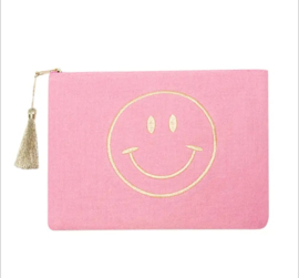 Tetra tasje smiley roze