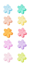 Haarspeldjes bloempjes (verschillende kleuren)