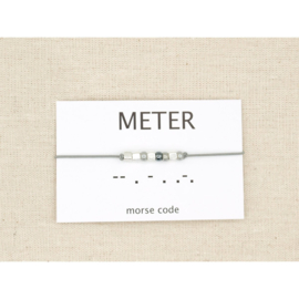 Armband morsecode METER