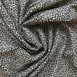 Mini Leopard Sand Cotton Jersey