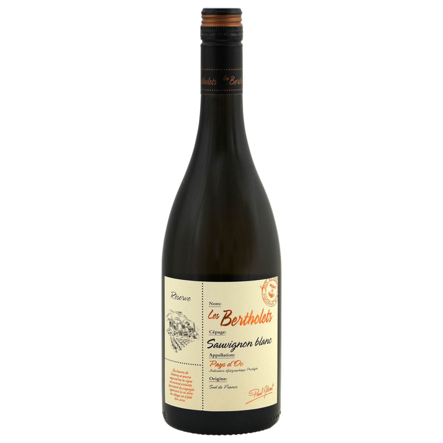 Les Bertholets Réserve Sauvignon Blanc 2024
