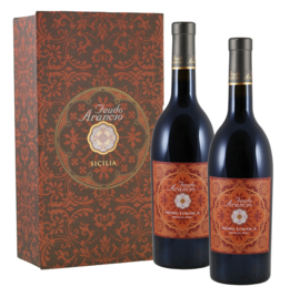 Feudo Arancio Nero d'Avola, 2 flessen in geschenkverpakking