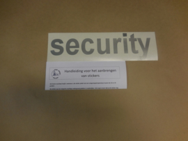 Sticker "security"