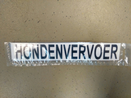 Sticker "hondenvervoer"