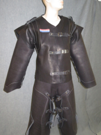 KNPV leather jacket with releasing sleeves