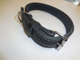 Double leather collar 3cm