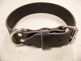 Single leather collar 4x60cm