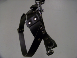 Leather tracking harness