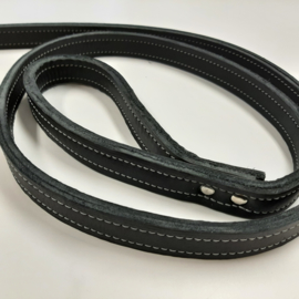 Double leather leash ME 25mm x 2m