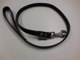 Leather leash with handle 18mm 1 meter