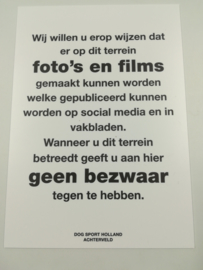 Bordje mbt publicatie media