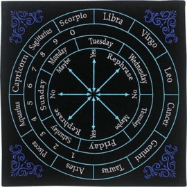 Pendelmat Astrologie zwart vierkant