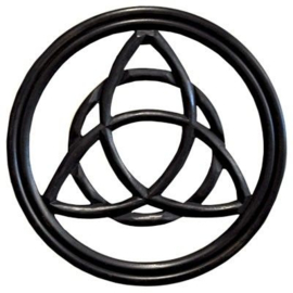 Wanddecoratie Triquetra symbool zwart