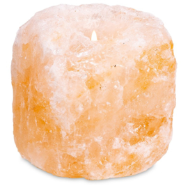 Zoutkristal sfeerlicht, 1 waxinelichtje
