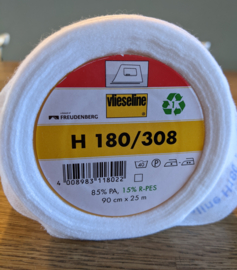 Plakvlieseline H180 wit, voor dunne, geweven stoffen