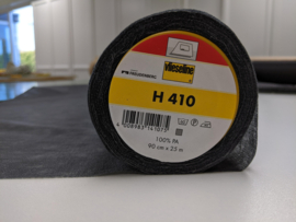 Plakvlieseline H410 zwart, voor (oa) rekbare stoffen