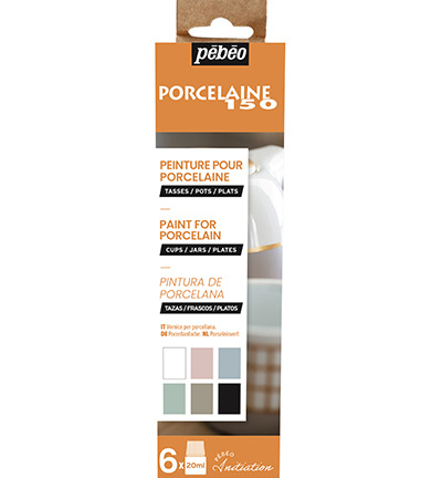 New porselein verf pebeo pastel 6x20ml gloss | Porselein verf en toebehoren | By SteffieZ | Annie Sloan verf kopen online