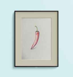 Tekening: Chilipeper