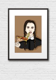 Print: Wednesday Addams Pizza