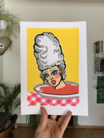 Originele tekening: Marie Antoinette